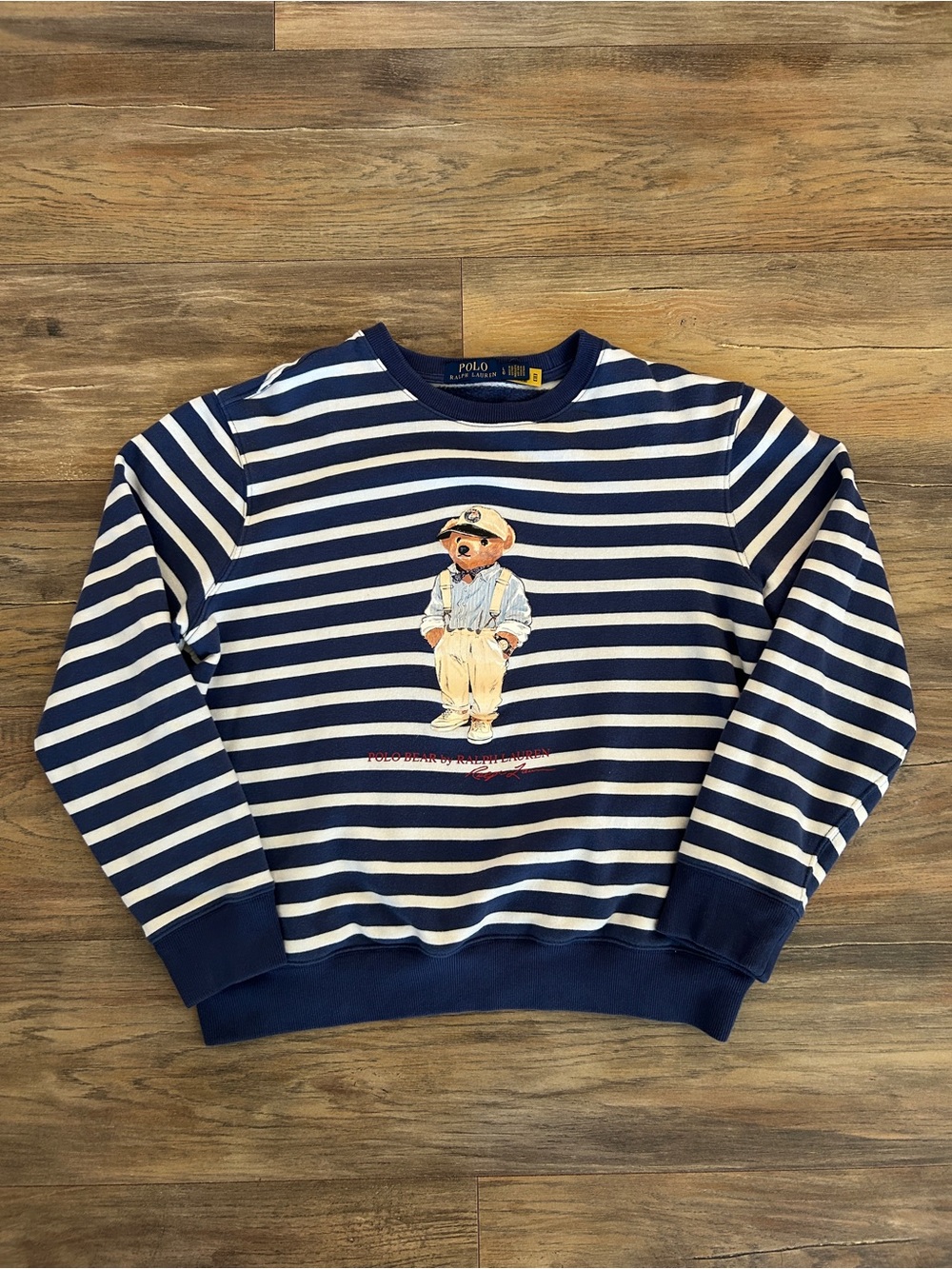 Polo Bear by Ralph Lauren Striped Pullover Sweater Large